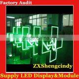 Waterproof Animation Green Lighted Outdoor Cross