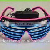 Creative Gifts el Wire Shutter Glasses Red Yellow Blue Pink Sound Active el Sunglasses for Christmas Party Wedding Decoration thumbnail-5