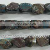 Loose Gemstone Blue Jasper Faceted Tumble Bead thumbnail-1