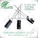 KM 0.47UF 50V 5*11mm Aluminum Electrolytic Capacitor thumbnail-1