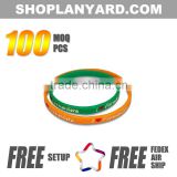 Wholesale China Ink Filled Silicone Wristbands