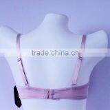 China Bra Factory Custom Basic Soft Bra Simple Design Solid Color Large Size Bra thumbnail-3
