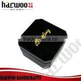 Single Black Paper Watch Box,paper Watch Box With Black Velvet Inside,handmade Paper Watch Box With Logo