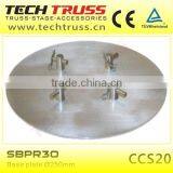 Easy carrying round steel base plate for B30/C40