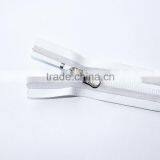 White Nylon Zipper With Metal Puller thumbnail-5