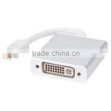 Thunderbolt DVI to Mini Display Port Video Cable Dvi Female To Mini Displayport Male White