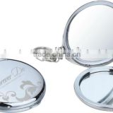 round mirror with chrome for ladys