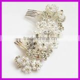 Fashion accessory rhinestone crystal hair comb for young beauty women manufacturers BY 1865