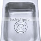 304 stainless steel bar sink with single bowl