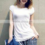 Solid Dri Fit Color Women Blank Short Sleeve Cotton t Shirt Quality Choice thumbnail-2