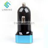 Potable Dual USB Car Charger For IPhone IPad 5V thumbnail-4