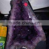 Natural Rock Amythest Crystal Geode