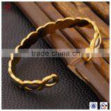 ATHENAA Jewelry High Quality Fashion Energy Magnetic Copper Bracelet Gold Plated Bangle thumbnail-3