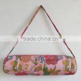 Yoga Tote Bag Yoga Mat Bag Yoga Bag Hippie Cross Body Bag Kantha Bag Unisex Bag Satchel Shoulder Bag Traditional Yoga Bag thumbnail-2