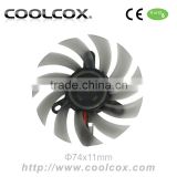 CoolCox 80x80x10mm frameless fan,graphic card cooling fan,8010 bladeless fan,dc brusheless fan