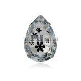 Flower Decorated Custom Engraved Transparent Rhinestone With Claw in Sewing thumbnail-1