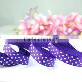 Popular White Dotted Grosgrain Ribbon to Make Pre-tied Ribbon Bows thumbnail-1