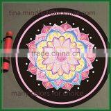 Wholesale Custom Printed Portable Thin Rubber Round Mat thumbnail-1