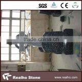 Irish Celtic Cross Blue Pearl Granite Cemetery Headstone thumbnail-2