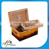 China 2016 Top Fashion Solid Wood Gift Packaging Box Cigar Humidor Box for Sale thumbnail-1