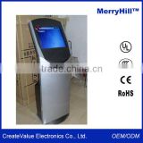Bank Queue System 15/17/19/22 inch Interactive Internet Terminal Free Standing Kiosk