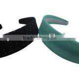 Pretty Dot Chiffon Covered Hard Hairbands thumbnail-1