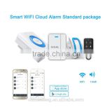 smart home alarm system wifi for cloud alarm central monitoring totally control and setup by APP