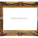 Beautiful Golden Resin Frame for Pictures Wall Decoration