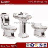 Classical Ceramic Big Toilet, Three Sets Western Toilet Price,shower Toilet Unit