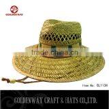 Natural Summer Straw Hats Wholesale With Band thumbnail-3