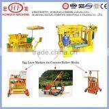 Liberia JMQ-6A mobile brick making machine,china famous brand Hongfa brick machinery,egg laying block machine