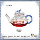 Clear Borosilicate Glass Tea Pot TP089-3BL thumbnail-1