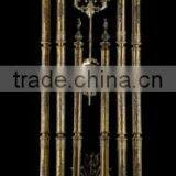 Nouveau Blue Crystal and Copper Cast Floor Clock, Home Decorated Bronze Floor Clock thumbnail-4