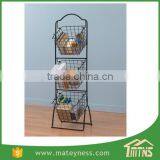 Storage Metal Kitchen 3 Tier Fruit Basket Stand thumbnail-4