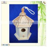 Handmade Oem Diy Paulownia Wood Cage Nest Birdhouses thumbnail-2