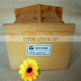 Houseshaped Bird Nest Wood Artificial Bird Nest for Double Round Wood Window thumbnail-5