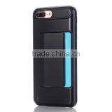 Wholesale Slim TPU + PC Combo Mobile Phone Case With Card Slot for IPhone 7 Plus thumbnail-1
