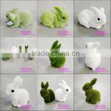 H080620 Artificial Decorative Moss Green Grass Rabbit Decorative Easter Rabbits thumbnail-4