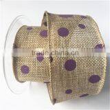 Cheap Wholesale 100 Linen Fabric for Gift Ribbon thumbnail-6