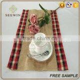 2016 High Quality Jute Lace Dining Table Runners thumbnail-6