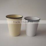 330ml Tea Coffee Milk Metal Enamel Coated Cup With Rim Steel Mug Glass thumbnail-6