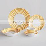 20pcs Porcelain Dinnerware Set With Golden Decal,golden Printing Dinner Set,porcelain Gold Decal Tableware Set thumbnail-3