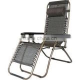 Foldable 600D oxford garden chair/sun deck chair with pillow