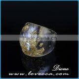 Handmade Jewelry With Real Flowers , Pressed Flower Resin Ring thumbnail-5