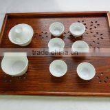Hollow Carved Wooden Tea Tray thumbnail-1