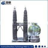 Business Gift Twin Towers Snow Ball thumbnail-1