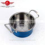 Manufacturay Wholesale Best Quality Pcs Colorful no Stick Stainless Steel Cookware Set/cook Pot thumbnail-5