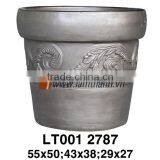 Vietnam Pattern Dark Painted Flower Pot For Manufacturer