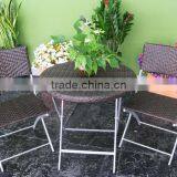 Environment and durable garden folding chairs with rattan outdoor furniture 2012