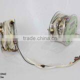 White Gift Ribbon With Tartan Design Heart thumbnail-1